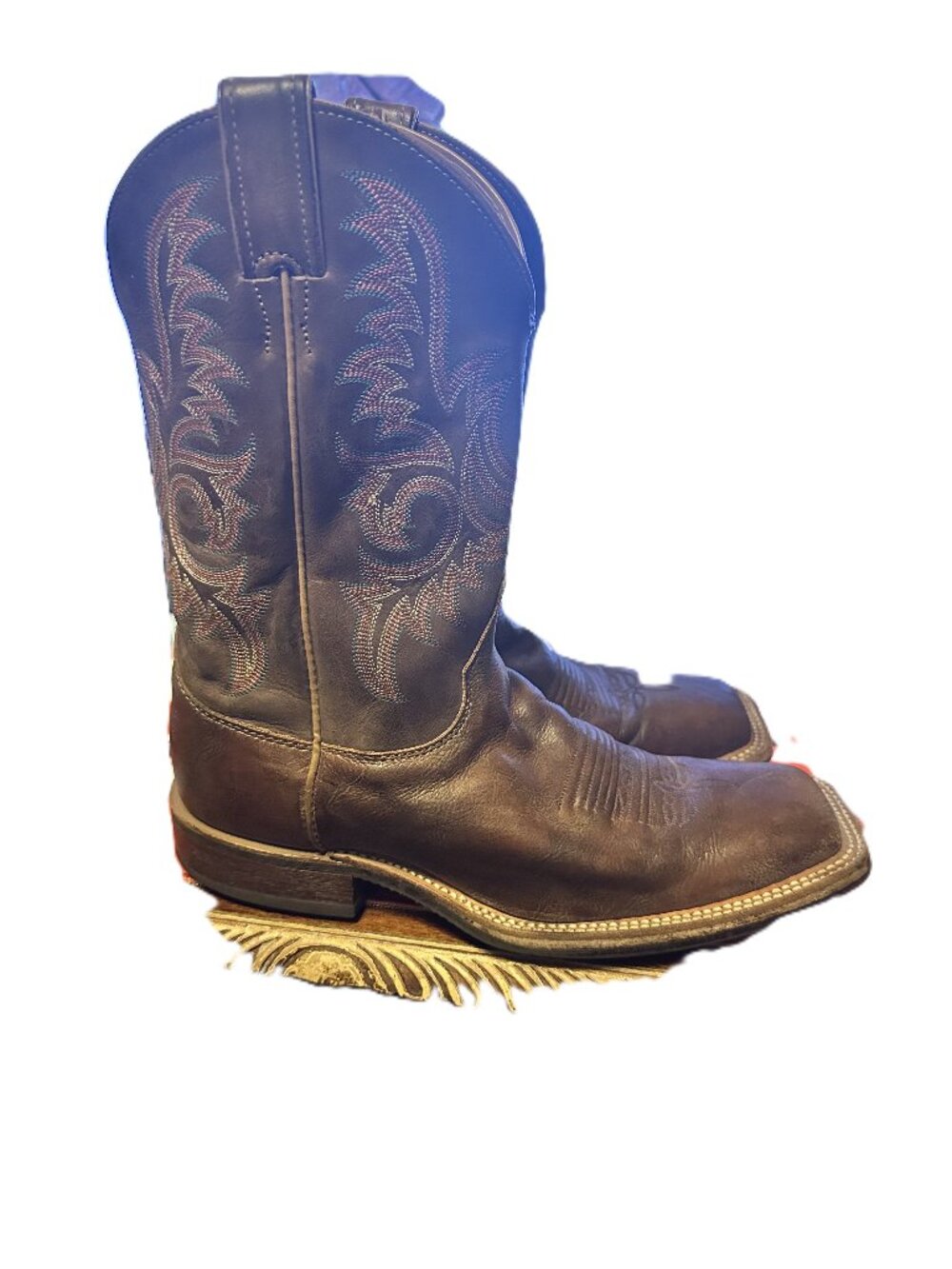 Vintge Justin Rancho 11" Cowboy Boots Boots Size 9D